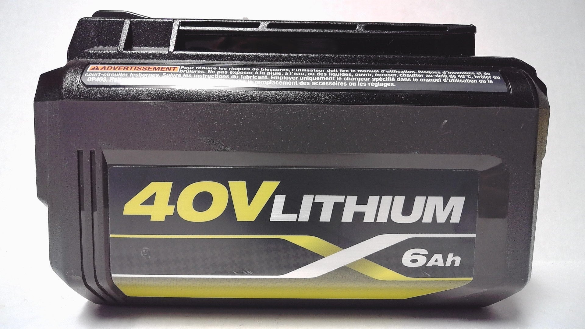 Ryobi 40V Volt Lithium-ion 6.0 Ah High Capacity Battery OP40602 (7197464592622)